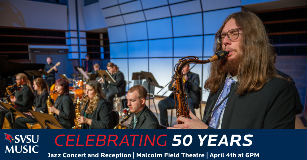 50th Anniversary of Music on April 4 at 6:00 PM at SVSU